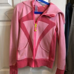 Pink zip up hoodie